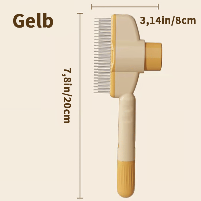 🔥Letzter Tag 49% RABATT🔥Selbstreinigender Flohkamm und Fellpflegebürste für Haustiere