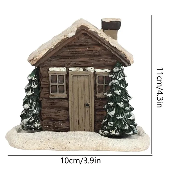 🔥Last Day Promotion 48% OFF-🏠- Log Cabin Snowy Winter Incense Cone Burner🎄