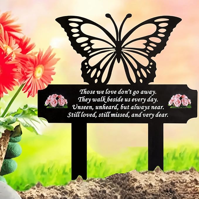 🐦Metal Cardinal Cemetery Memorial Stake💖