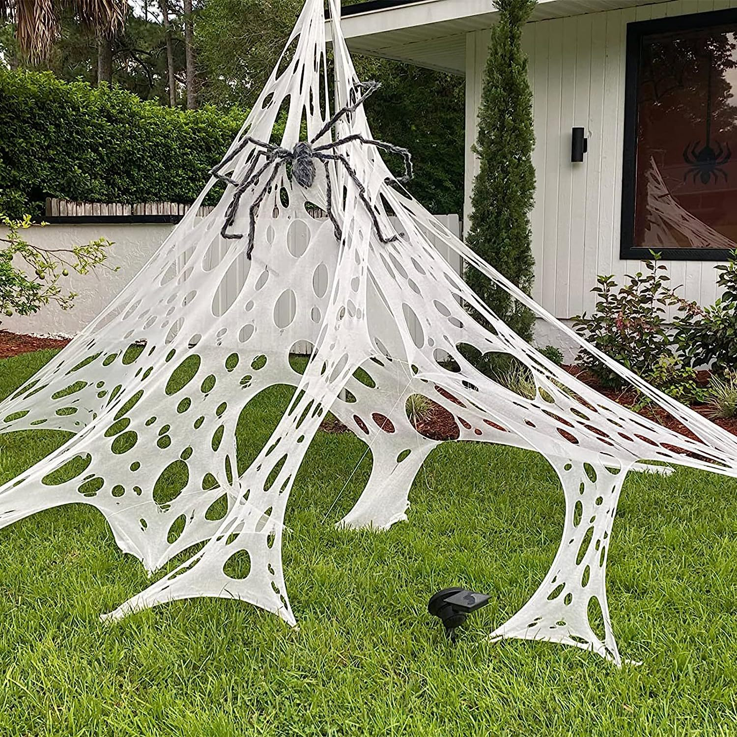 🔥🕷EARLY HALLOWEEN SALE - Uocsptt™ Spider Web Halloween Decorations Outdoor & Red-eyed spider