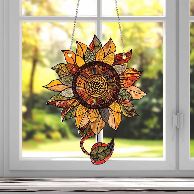 🔥Last Day 50% OFF🌈Sunflower Acrylic Window Hanging