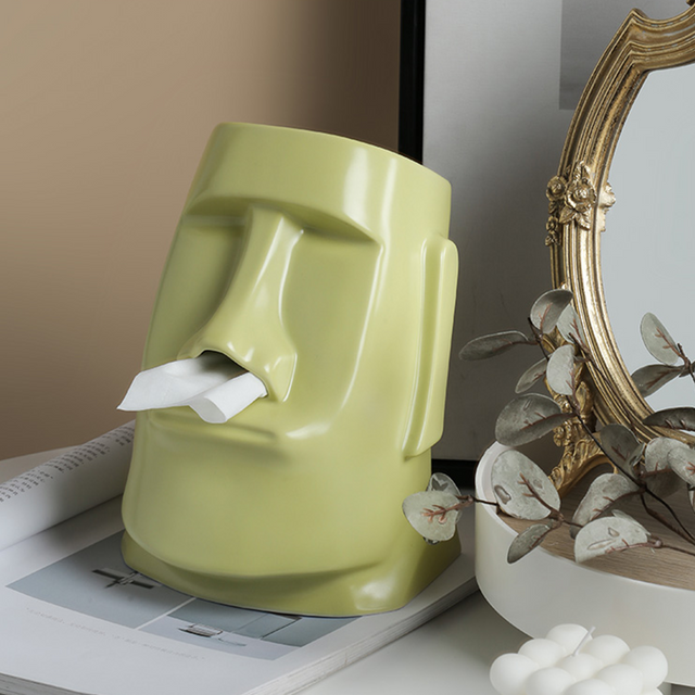 Creative Moai Tissue Holder Box