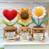 Handmade Crochet Sunflower/Heart flower/Daisy