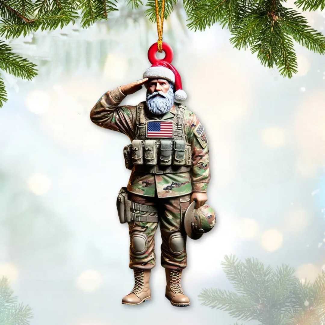 Military Themed Christmas Ornament