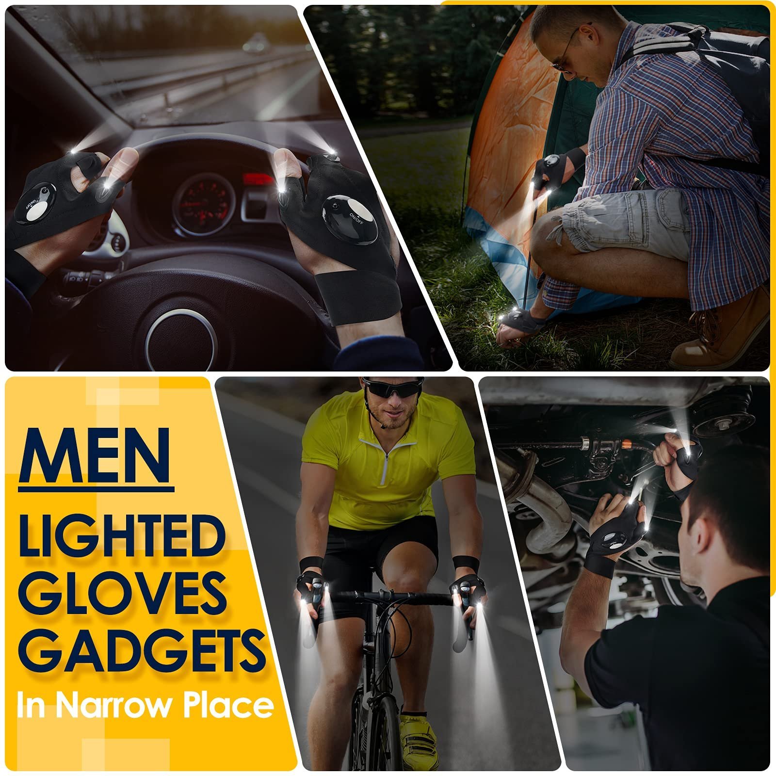 ✨Last Day 70%OFF🔥LED Flashlight Waterproof Gloves
