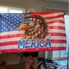 The perfect 4th of July gift!🎁 - Funny American Flag Bald Eagle MERICA 3x5ft