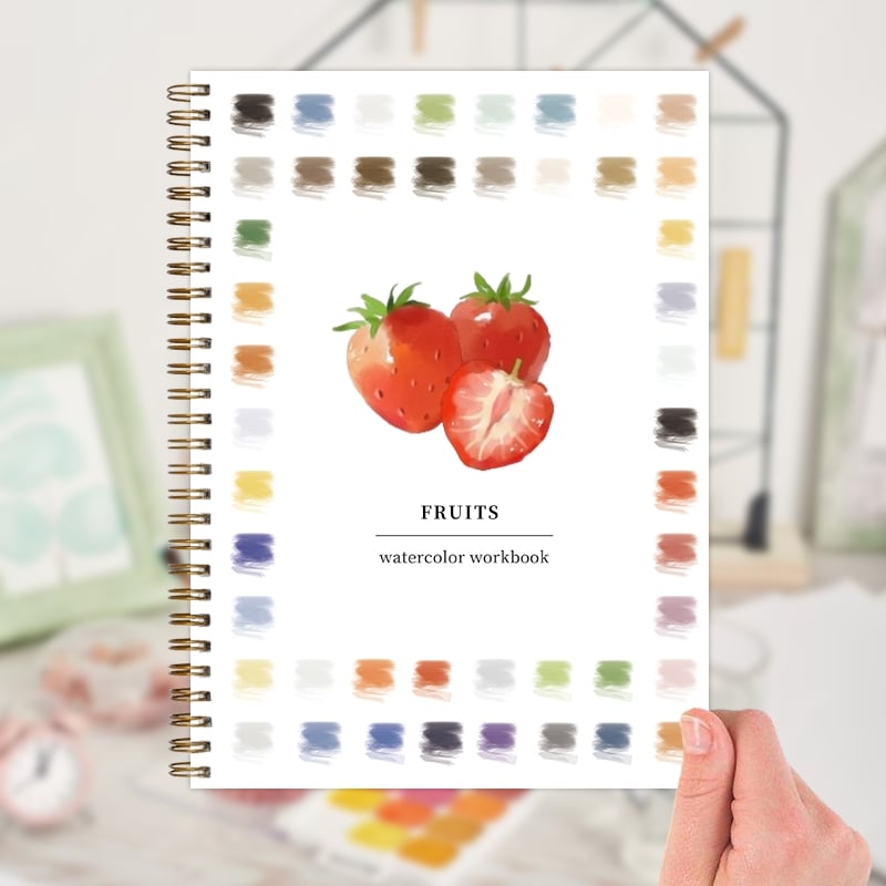 🎁Last Day Promotion 70% OFF💕 Watercolor Workbook🖼️Beginner-Friendly