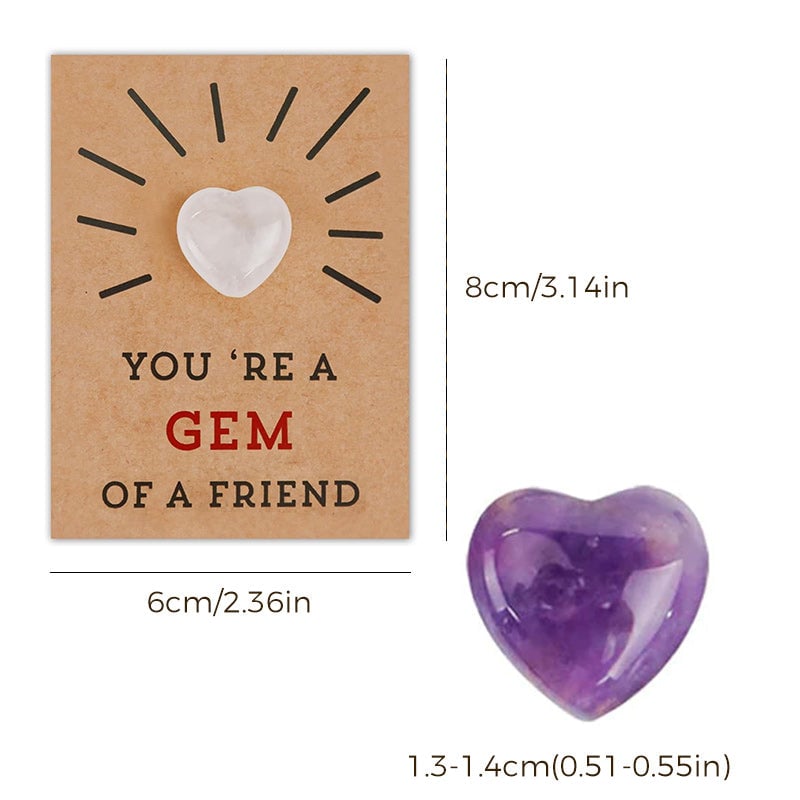 🎁24 Pack Valentines Cards with Heart-Shape Crystals