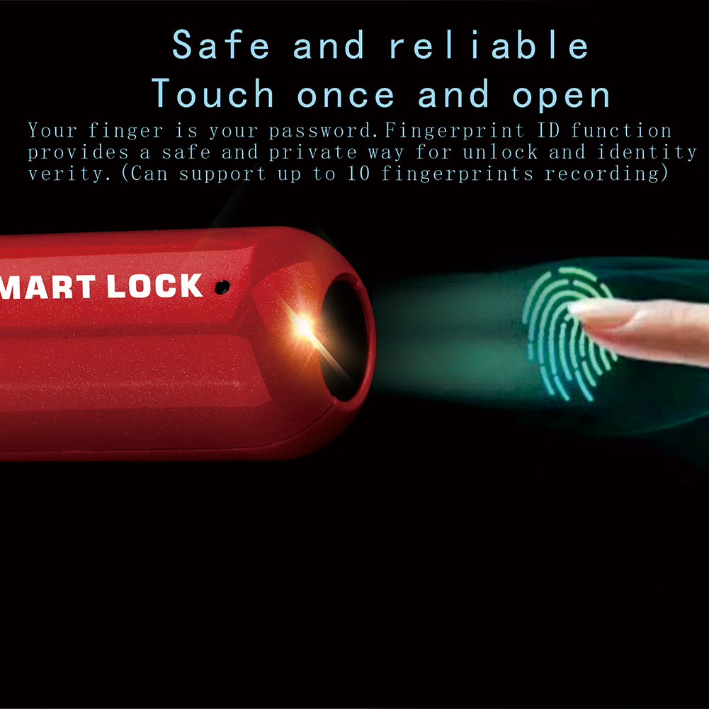 Ultra-Portable Smart Fingerprint USB Rechargeable Padlock (Buy 2 Free Shipping)