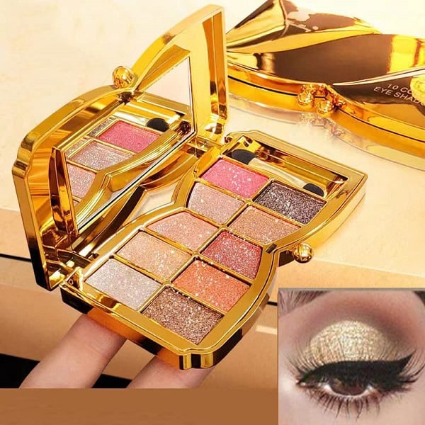 🔥Hot Sale 49% OFF✨10 Colors Sparkle Shimmer Eyeshadow Palette