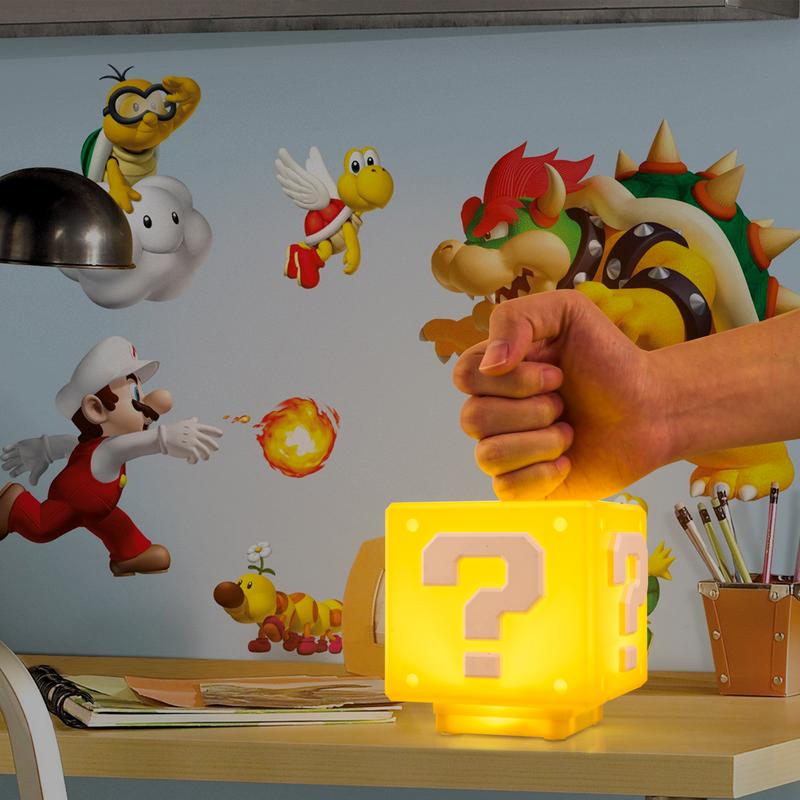 💖Last Day Sale 49% Off-🔥Mario Bros.Charging Question Mark Night Light💡 With Game's Gold Coin Sound