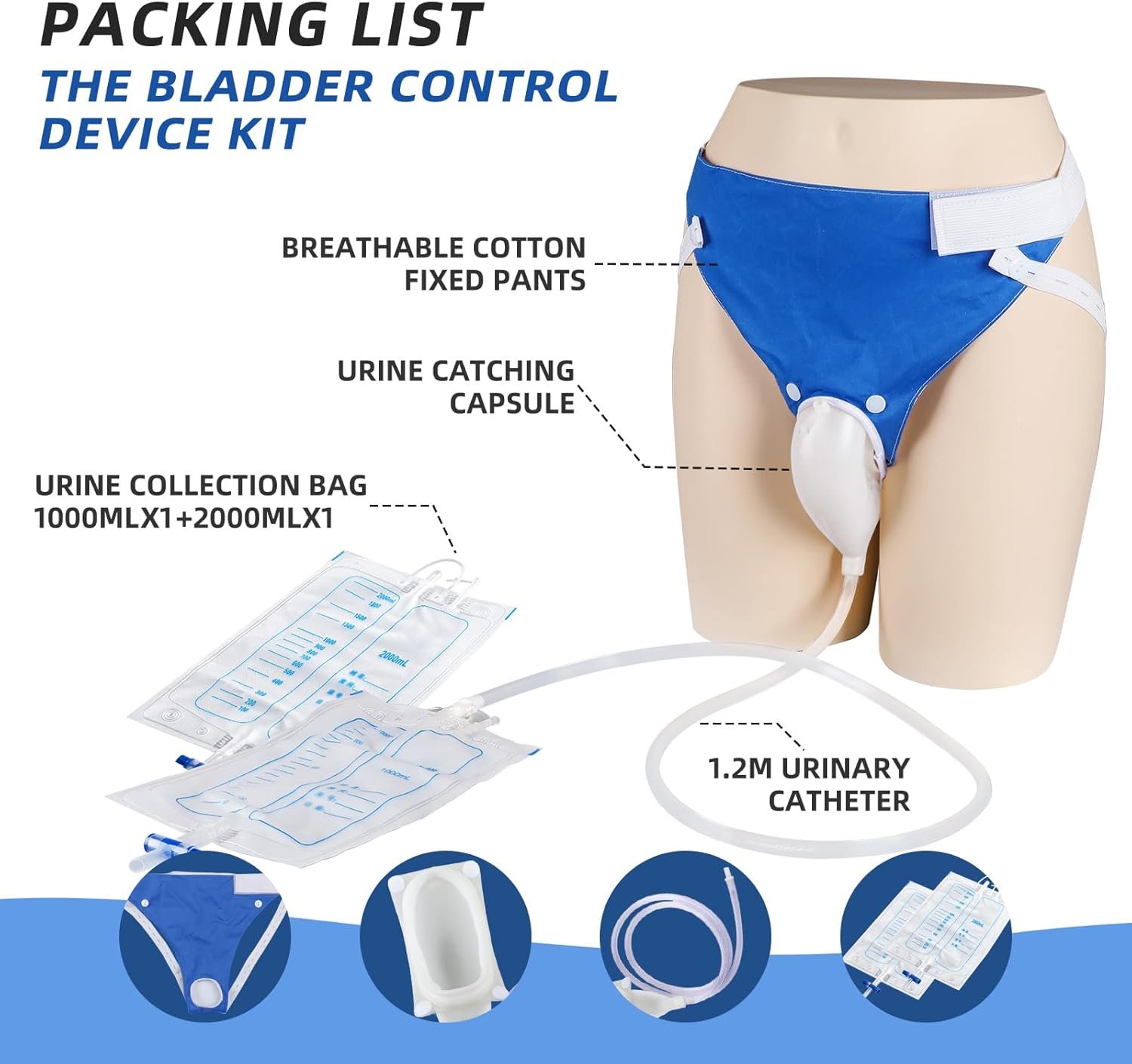 (🎄🎁Limited stocks - 70% OFF) Medical grade portable reusable urine drainage bag