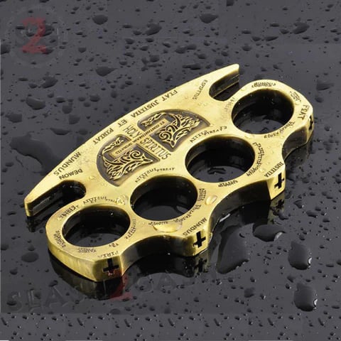 Self-defense metal brass knuckles✝Constant (Saint Benedict) special edition