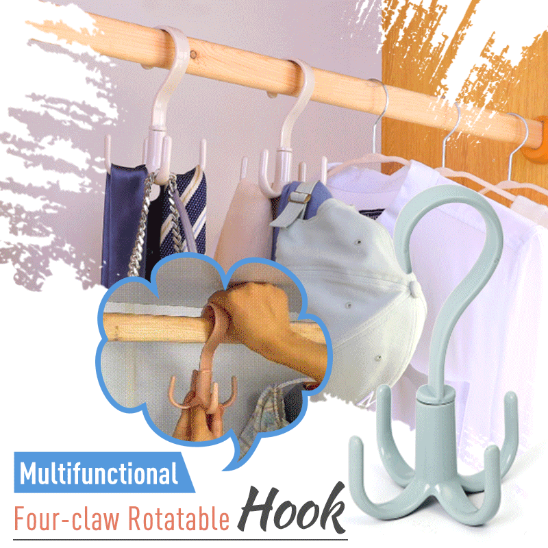 (🎄Christmas Promotion-48% OFF)Multifunctional Four-claw Rotatable Hook(Buy 3 get 1 Free)