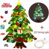 (🎅Christmas Pre Sale - 48% OFF) 🧒🎄Kids DIY Felt Christmas Tree With LED String Lights