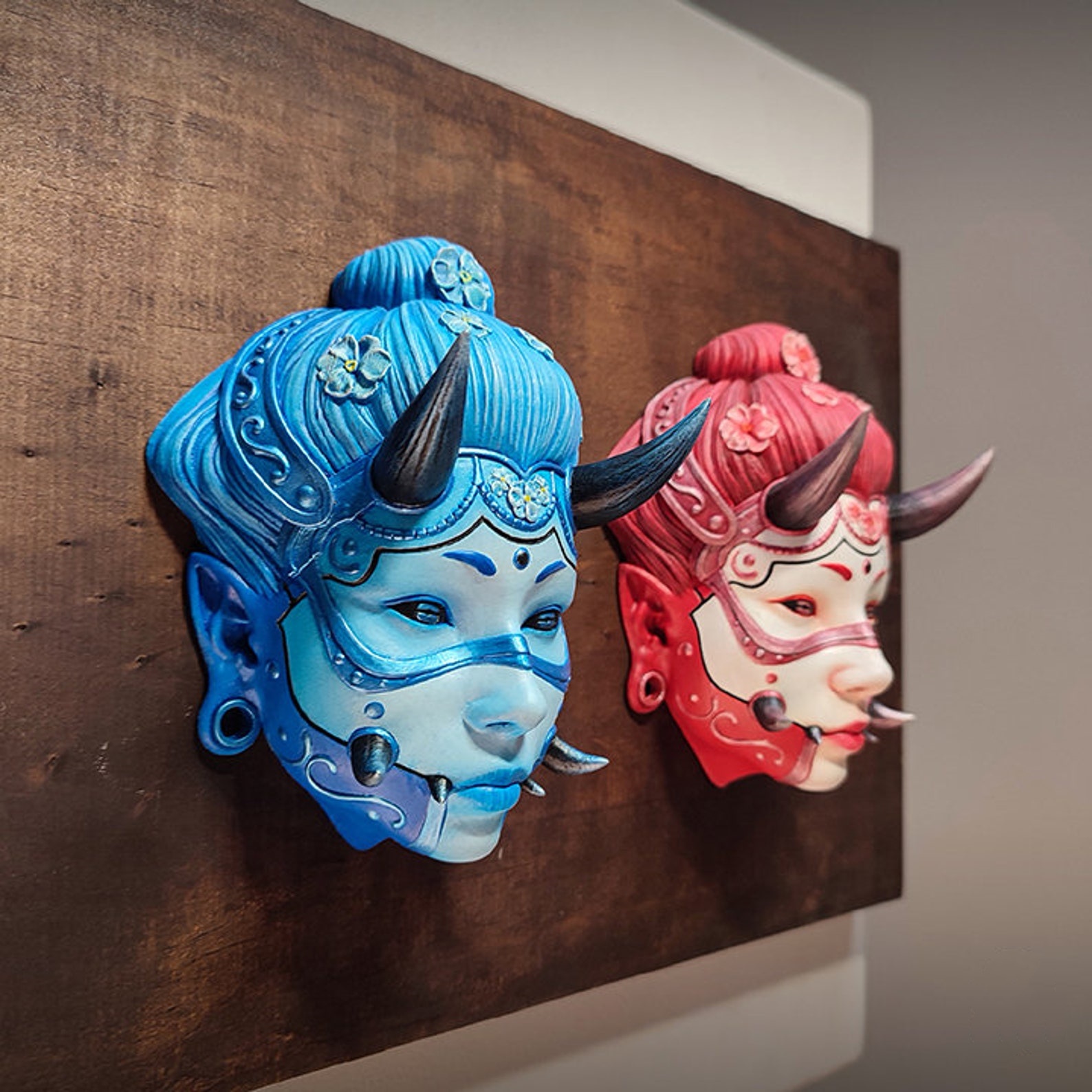 🎭Hannya Masks Wall Decor