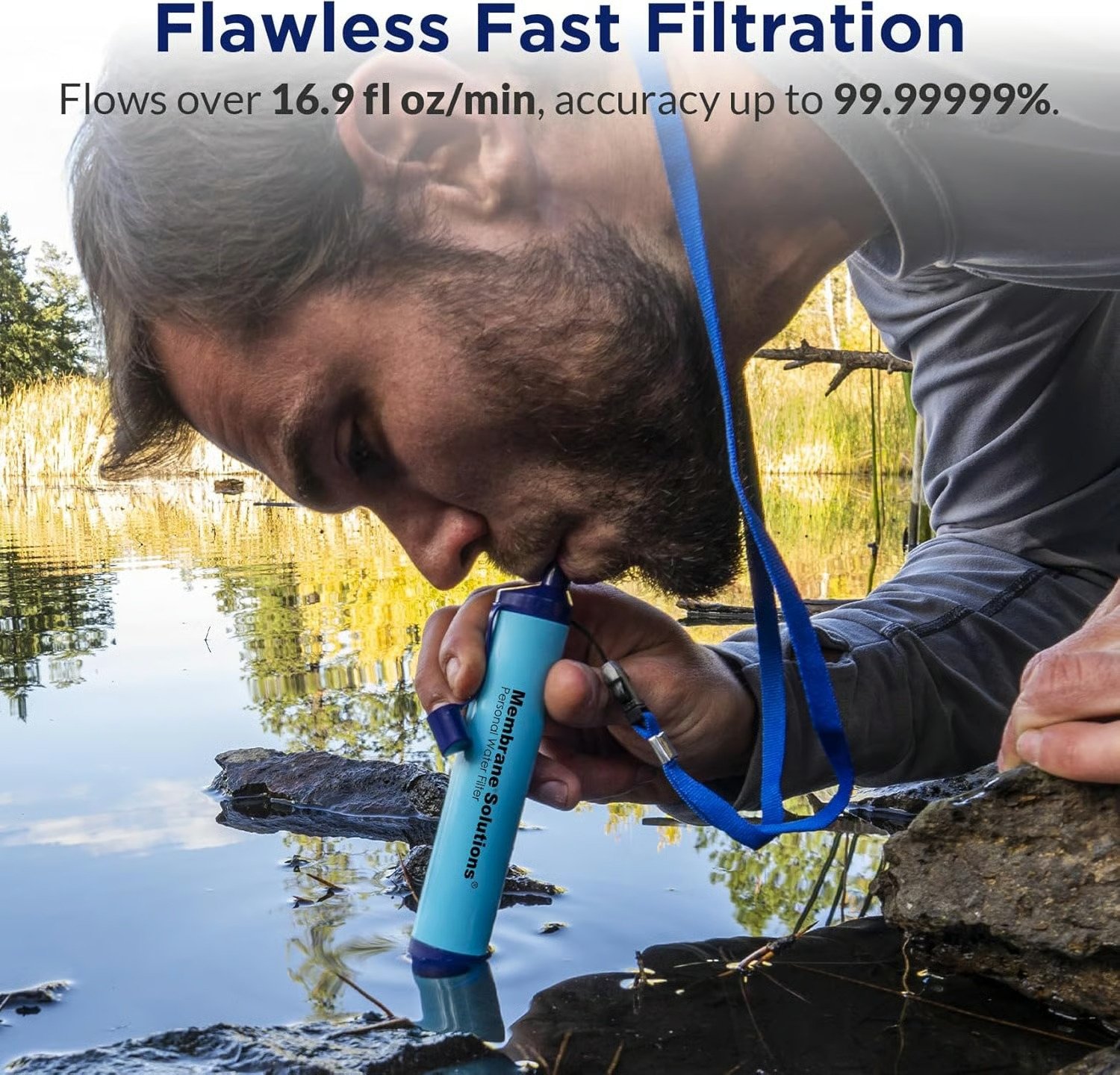 🎁TikTok Last Day Sale - 70% OFF🔥Personal Straw Water Filter for Camping, Hiking, Survival, Emergency, Travel