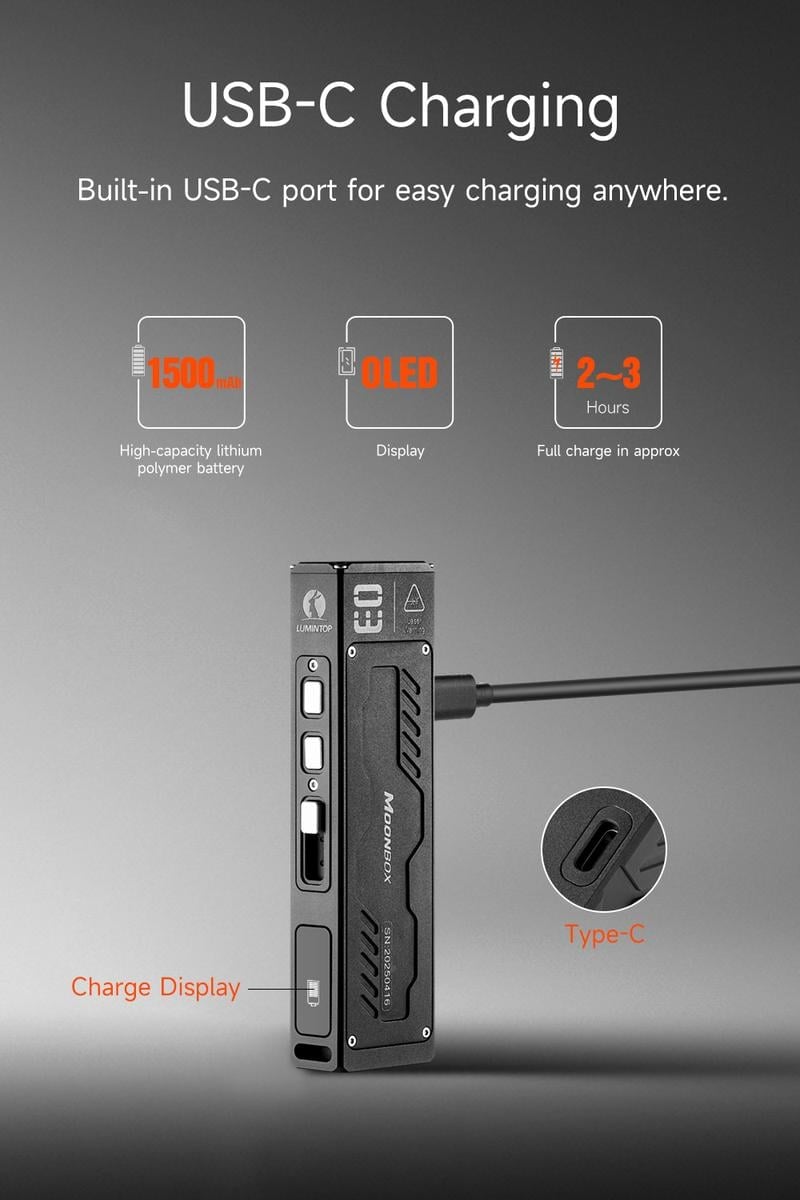 🔥Last Day Promotion 50% OFF🔥LUMINTOP MoonBox 3.0 EDC Flashlight