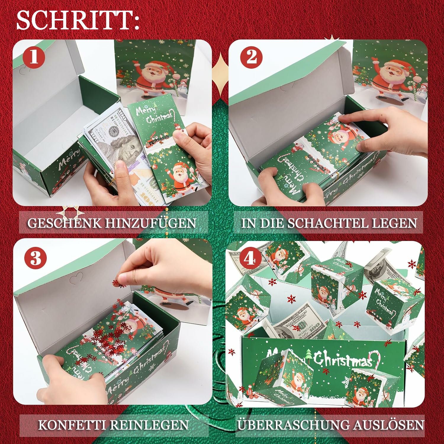 🌲Kaufe 2 Erhalte 1🎁Überraschungsbox Geschenkbox(6er-Pack)