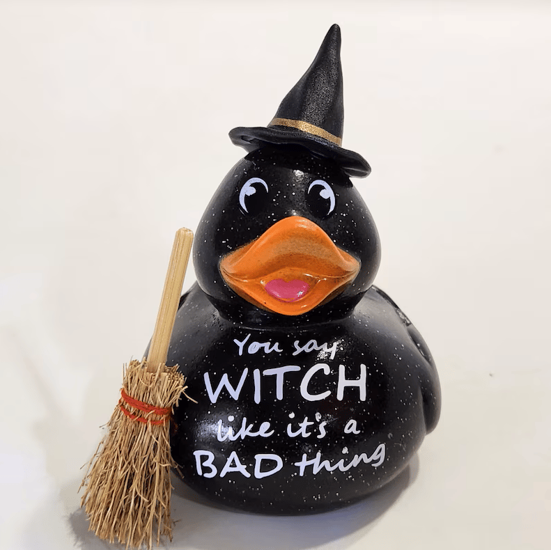 Halloween WITCH Rubber Duck Gift Bedazzled Collectible Cruise