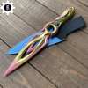 Metal Dull Blade Mystbloom Kunai 11'' Game Prop 3 Colors