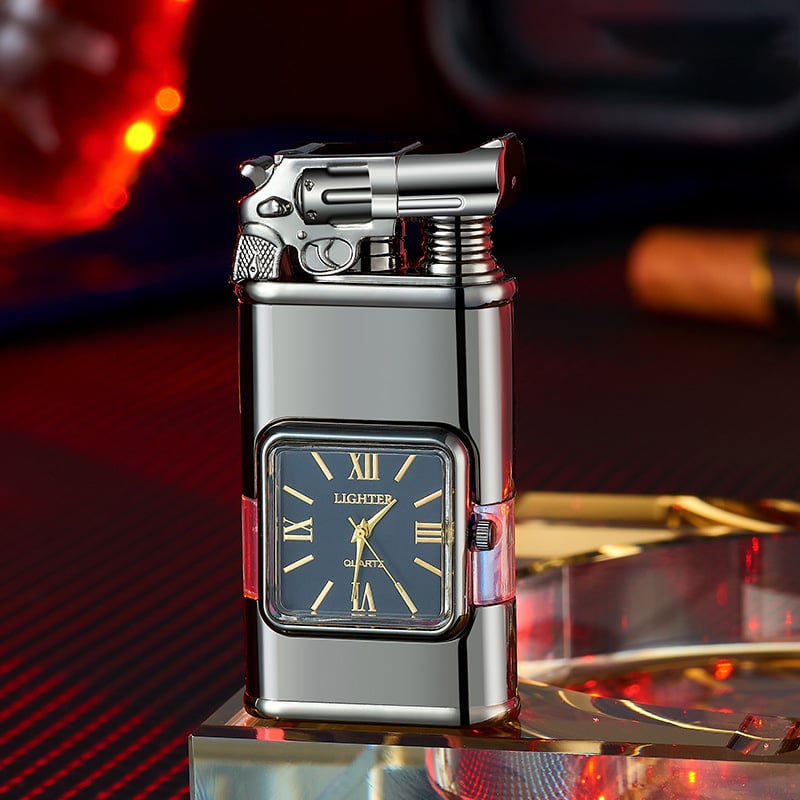 🔥Windproof Lighter Vintage Watch Bezel Jet flame Torch