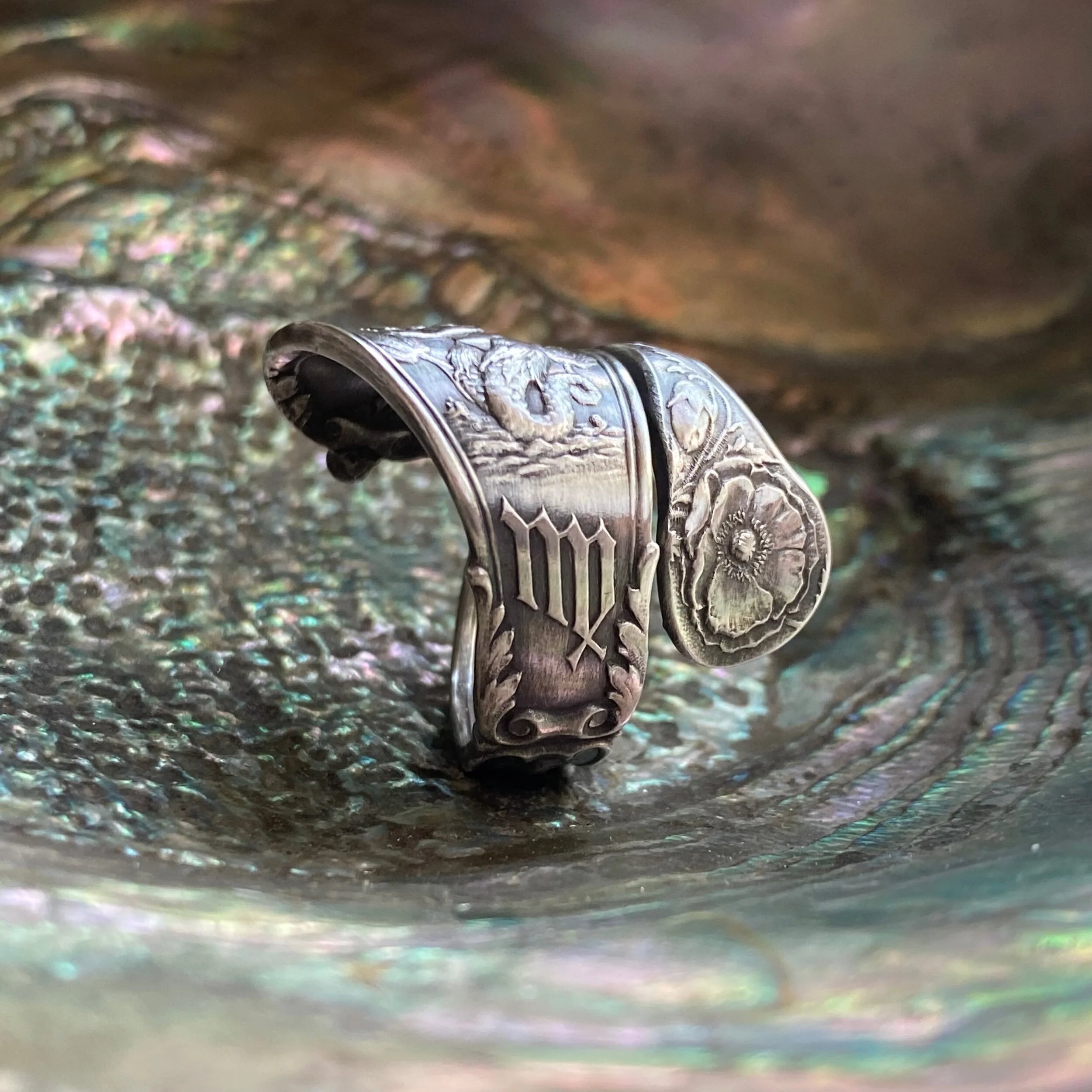 🔥LAST DAY 60% OFF✨Handcrafted Sterling Silver Spoon Ring - Made from Authentic Vintage Silver