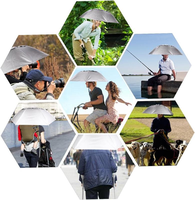⏰LAST DAY SALE 50% OFF🔥Head Umbrella Hat-Compact Folding Hands Free Hat Umbrella