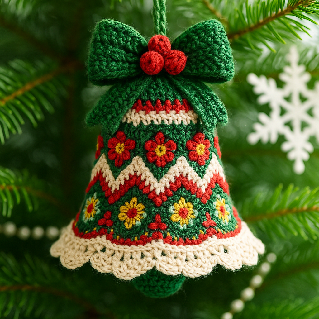 🔥Hot Sale 49% OFF -DIY Crochet Christmas Bell Ornament Kit
