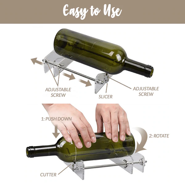 (🔥Last Day Promotion 50% OFF)  Glass Bottle Cutter DIY Tool Kit, Buy 2 Free Shipping