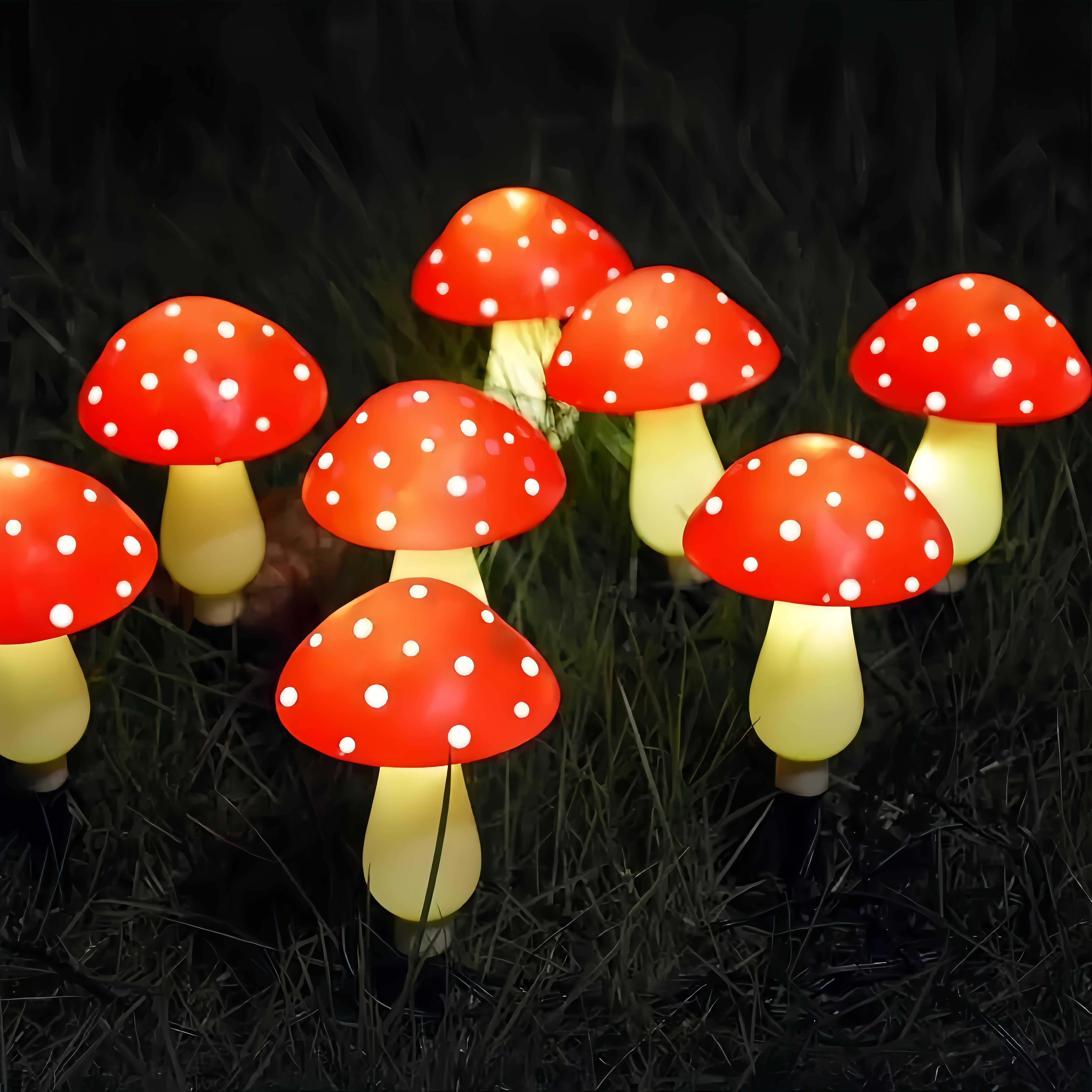 🎁TikTok Last Day Sale - 70% OFF🔥Solar Powered Mushroom Shaped Garden Glow Light
