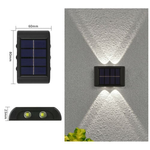 (🔥Last Day Promotion- SAVE 70% OFF)Waterproof Solar Powered Outdoor Patio Wall Decor Light🔥BUY MORE SAVE MORE