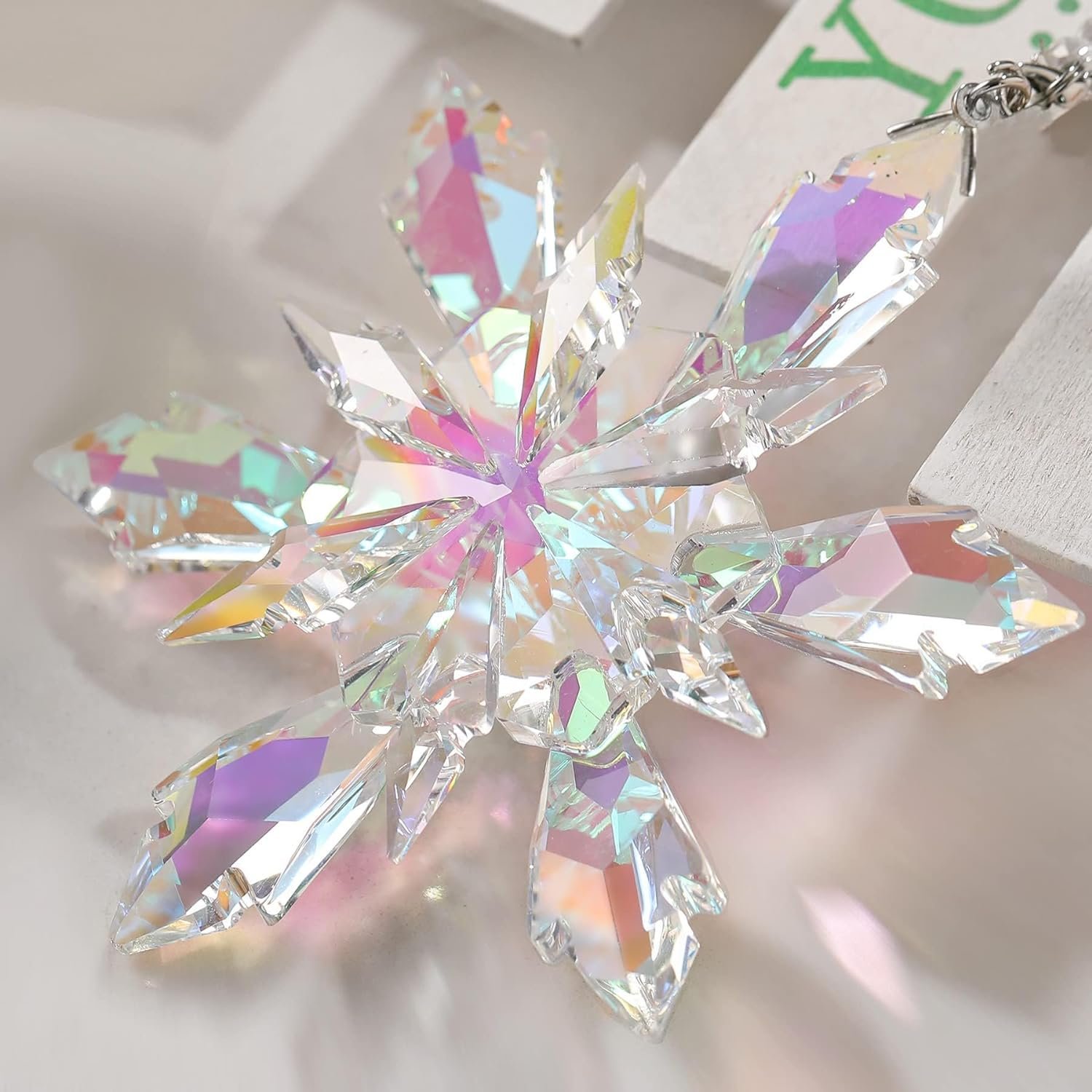 ❄️🌈Crystal Snowflake Suncatcher