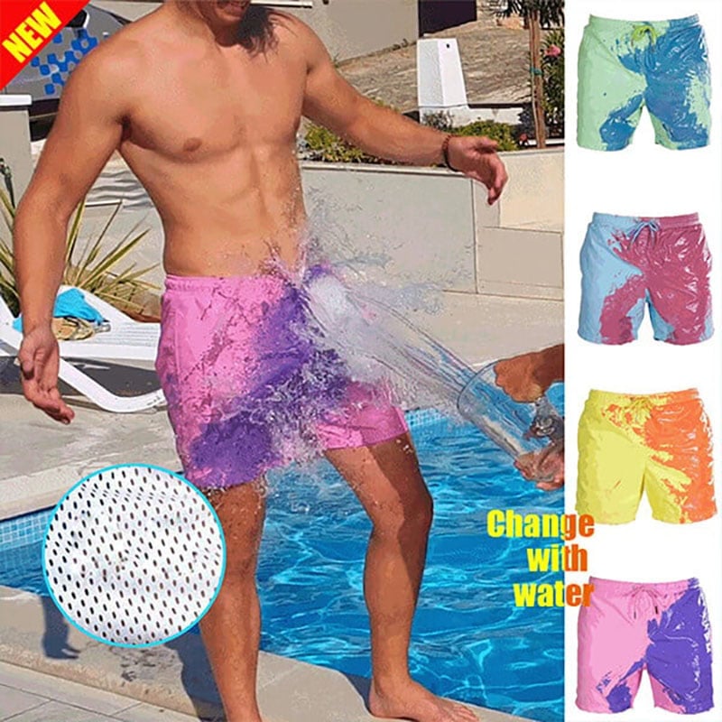 (🔥Last Day Promotion 49% OFF) -Men’s Color Changing Swim Trunks🏊‍♂