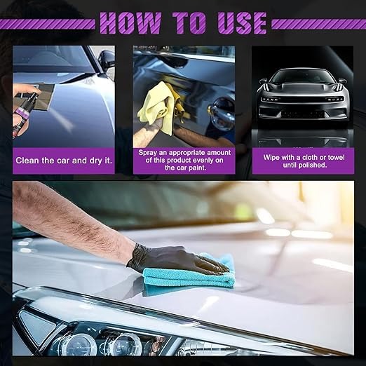 🚗3 In 1 High Protection Quick Car Coating Spray