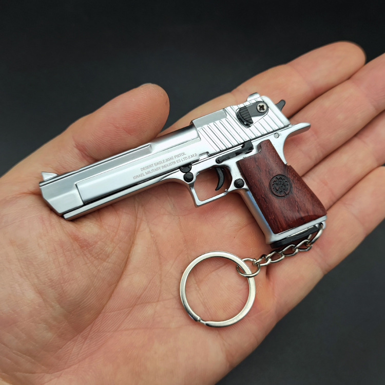 Desert Eagle Metal Gun Model Keychain