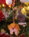 🎄🎅Christmas Presale - 49% OFF🎄-Festive Cat Butt & Balls Christmas Tree Ornament