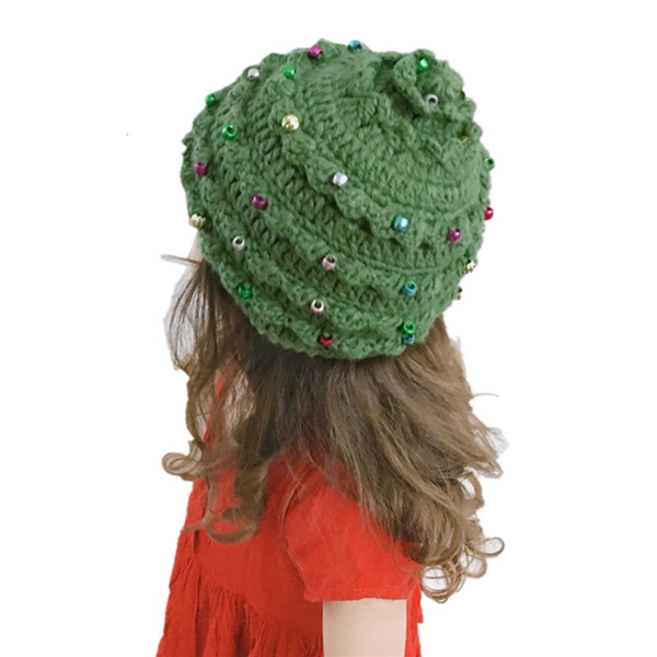 BUY 2 FREE SHIPPING - 🎄Christmas Tree Hand-Crocheted Hat🎄