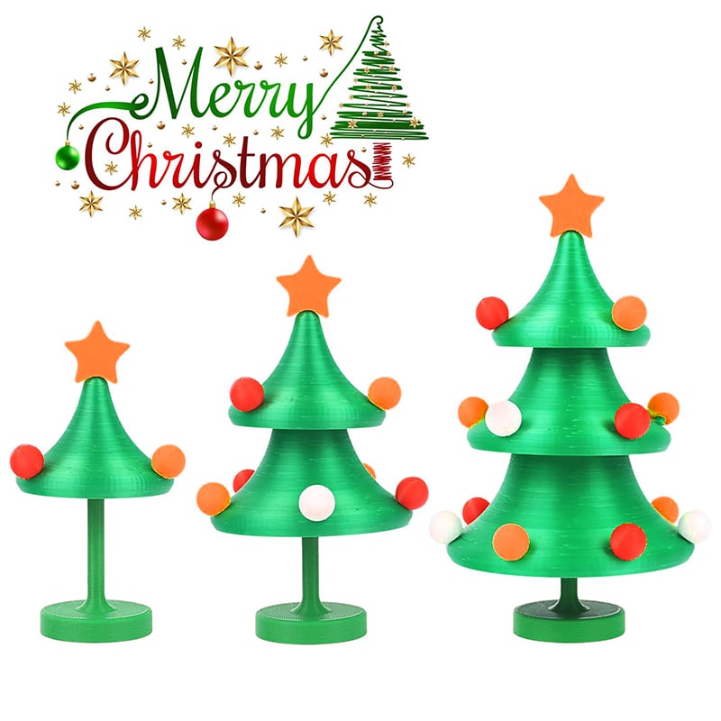 🎄TikTok Christmas Sale - 70% OFF✨3D Printed Dancing Christmas Tree Decompression Toy