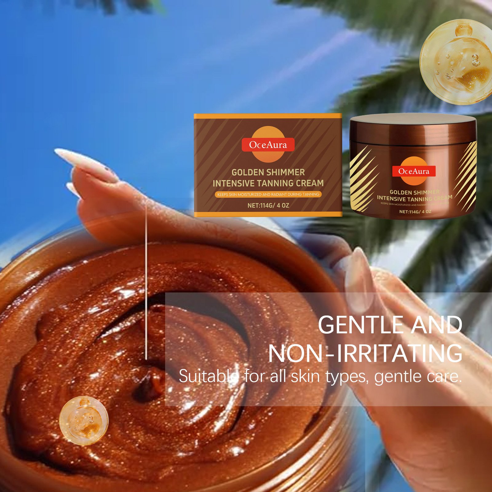 🎁TikTok Last Day Sale - 70% OFF🔥Carroten Gold Shimmer Intensive Tanning Gel 💖