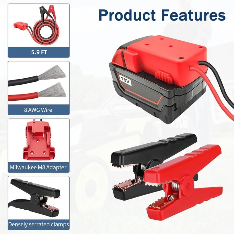 🎁TikTok Last Day Sale - 70% OFF🔥Car Battery Jump Starter Cable