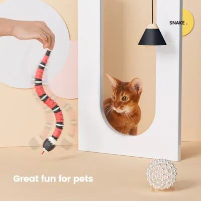 ⚡⚡Last Day Promotion 68% OFF - Smart Sensing Snake Electron Interactive Cat Toys(🔥BUY 2 GET EXTRA  5% OFF&FREE SHIPPING)