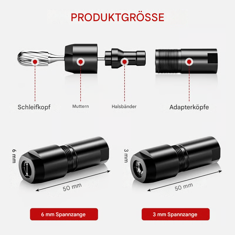 🎉Letzter Tag 49% Rabatt🔥3MM & 6MM Winkelschleifer-auf-Geradschleifer-Adapter