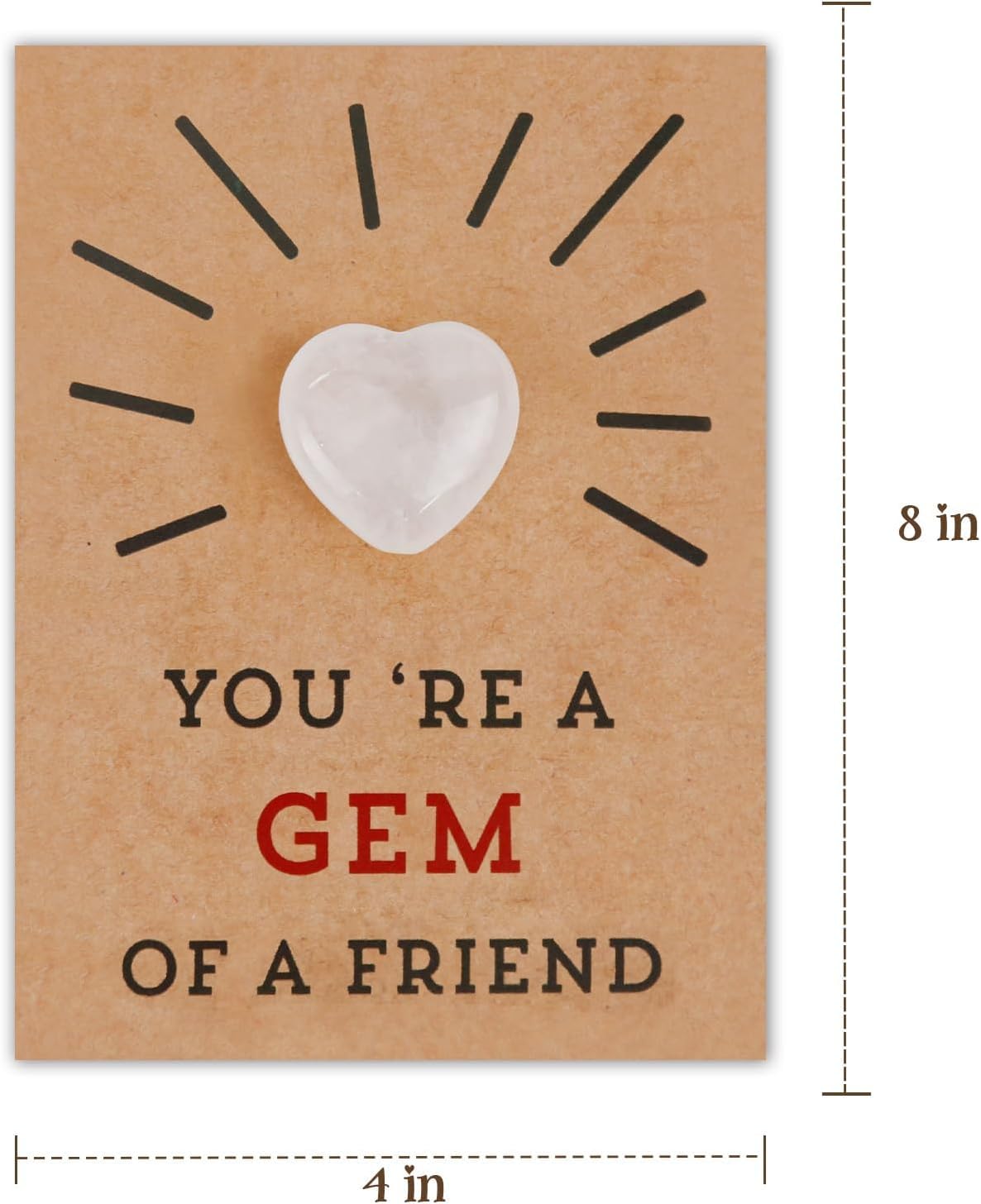 24 Packs Valentines Cards with Heart-Shape Crystals-Valentines Day Gifts for Kids