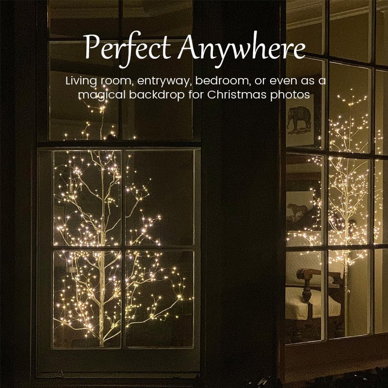 ✨4' Pre-Lit Starburst Gold Artificial Christmas Tree with 500 Warm White Twinkling LED Lights🎄🌟