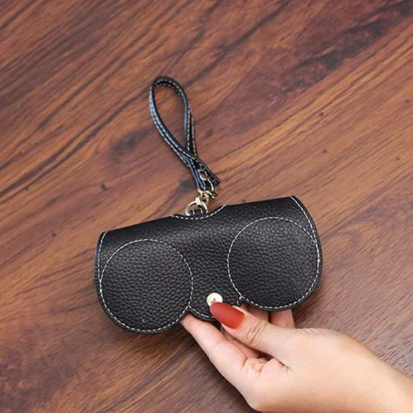 🔥Last Day 80% OFF- ✨Soft PU Leather Sunglasses Bag👓️