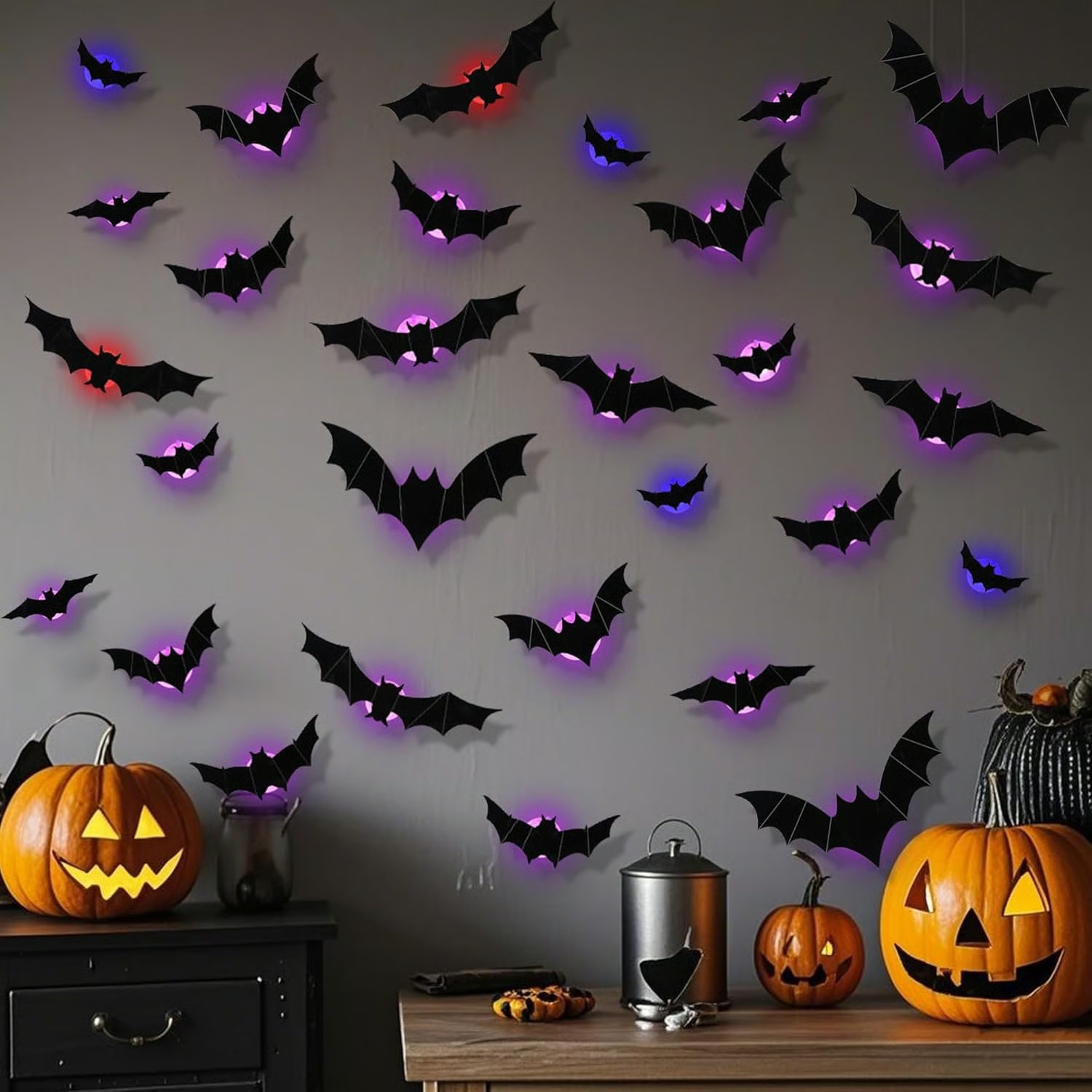 Last Day Promotion 70% OFF - 🔥3D Bat Design LED Decoration⚡Buy 2 Get 1 Free(3 Pcs)