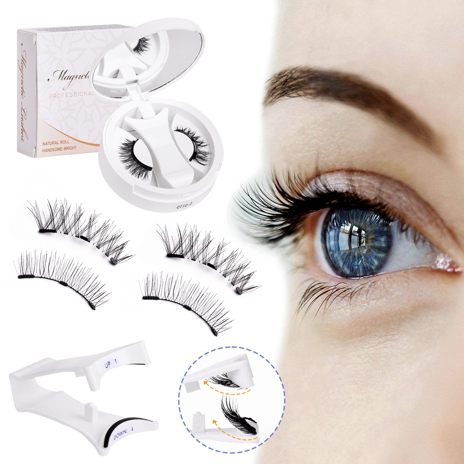 💖Summer Hot Sale 49% OFF -- Soft Magnetic Eyelashes All-in-One Box, Reusable