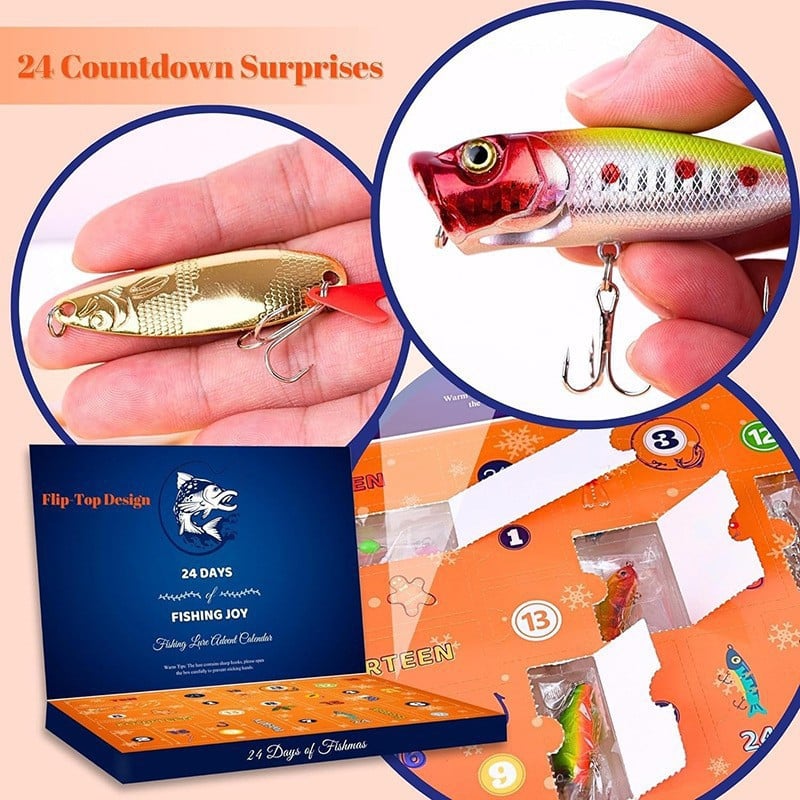 🔥Last Day 60% OFF🔥24 Days Fish Tackle Set Advent Calendar