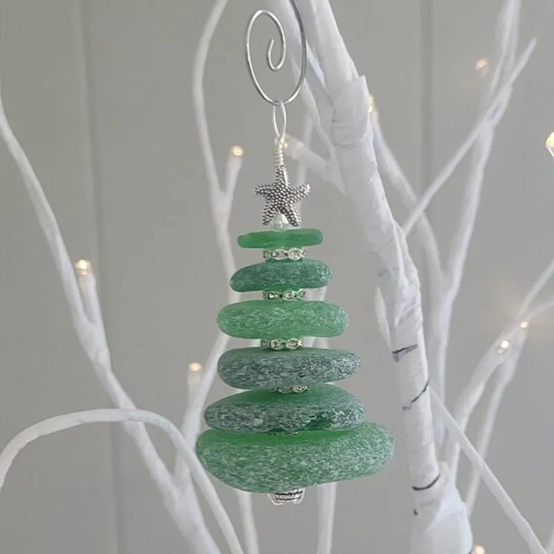 🎅Early Christmas Sale 49% OFF🎄 - Sea Glass Christmas Tree Ornament